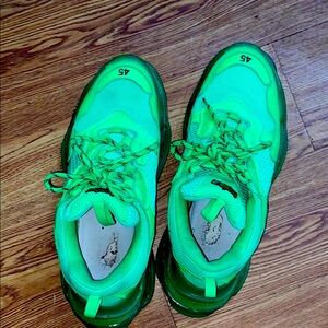 Kids Neon Green Sneakers